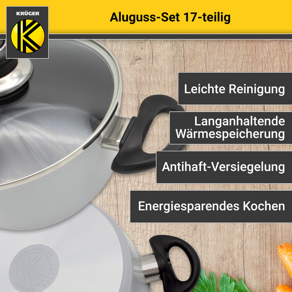 Bild 2 von Karl Krüger - Aluguss Set 17 tlg., grau