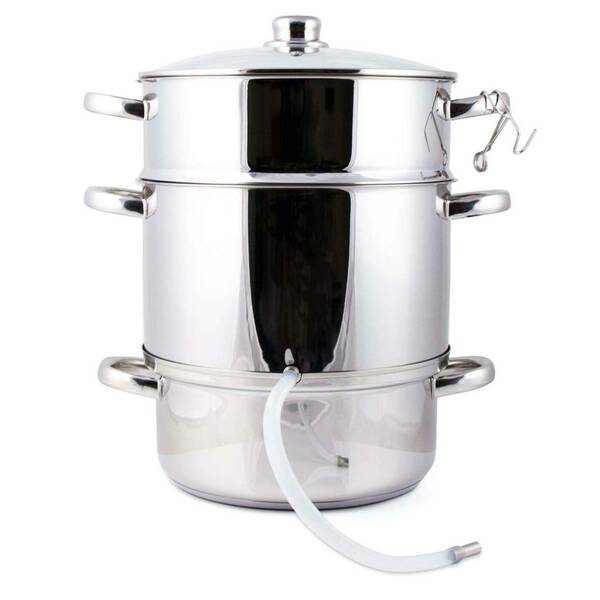 Bild 4 von Grafner XXL Edelstahl Dampfentsafter 8 Liter mit Schlauch + Klemme Fruchtentsafter