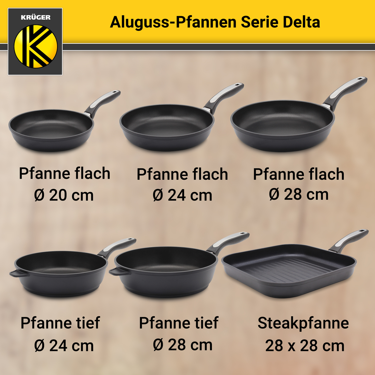 Bild 4 von Karl Krüger - Aluguss Pfanne DELTA, 20 cm