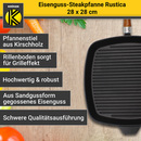 Bild 4 von Karl Krüger - Eisenguss Steakpfanne RUSTICA, 28 x 28 cm