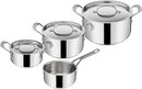 Bild 1 von Tefal Jamie Oliver Cook`s Classic 7-teiliges Edelstahl Topfset induktionsgeeignet Messskala