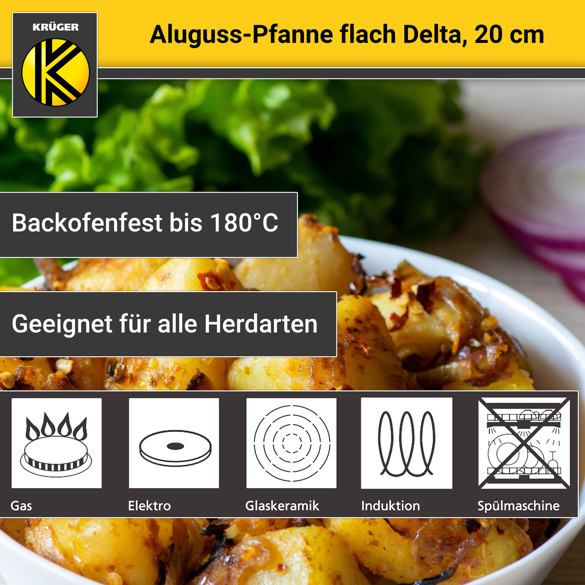 Bild 3 von Karl Krüger - Aluguss Pfanne DELTA, 20 cm