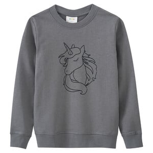 Mädchen Sweatshirt mit Einhorn-Print