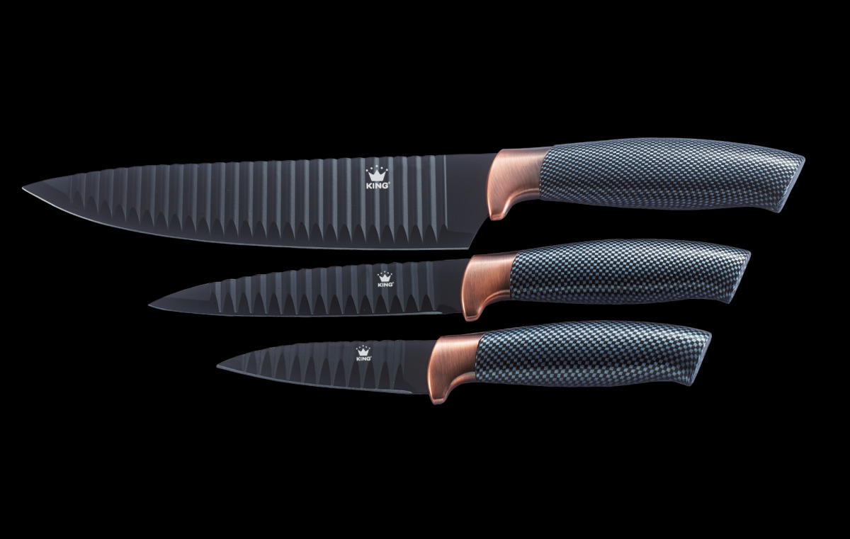 Bild 4 von KING 9tlg. Vorteilsset ESSENTIAL inkl. Messer, Töpfe und Pfannen