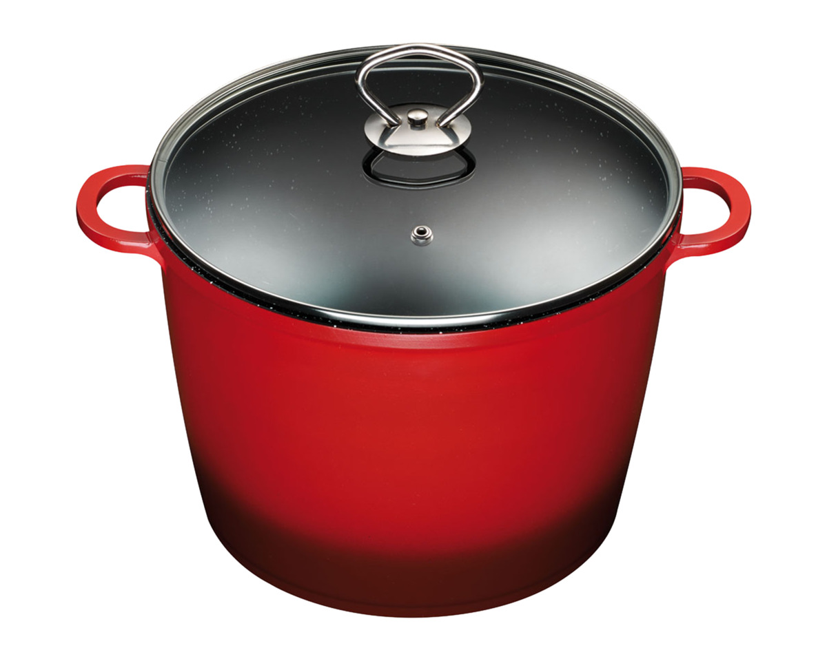 Bild 1 von KING »7L XXL« Kochtopf ROT, Aluguss, Induktion