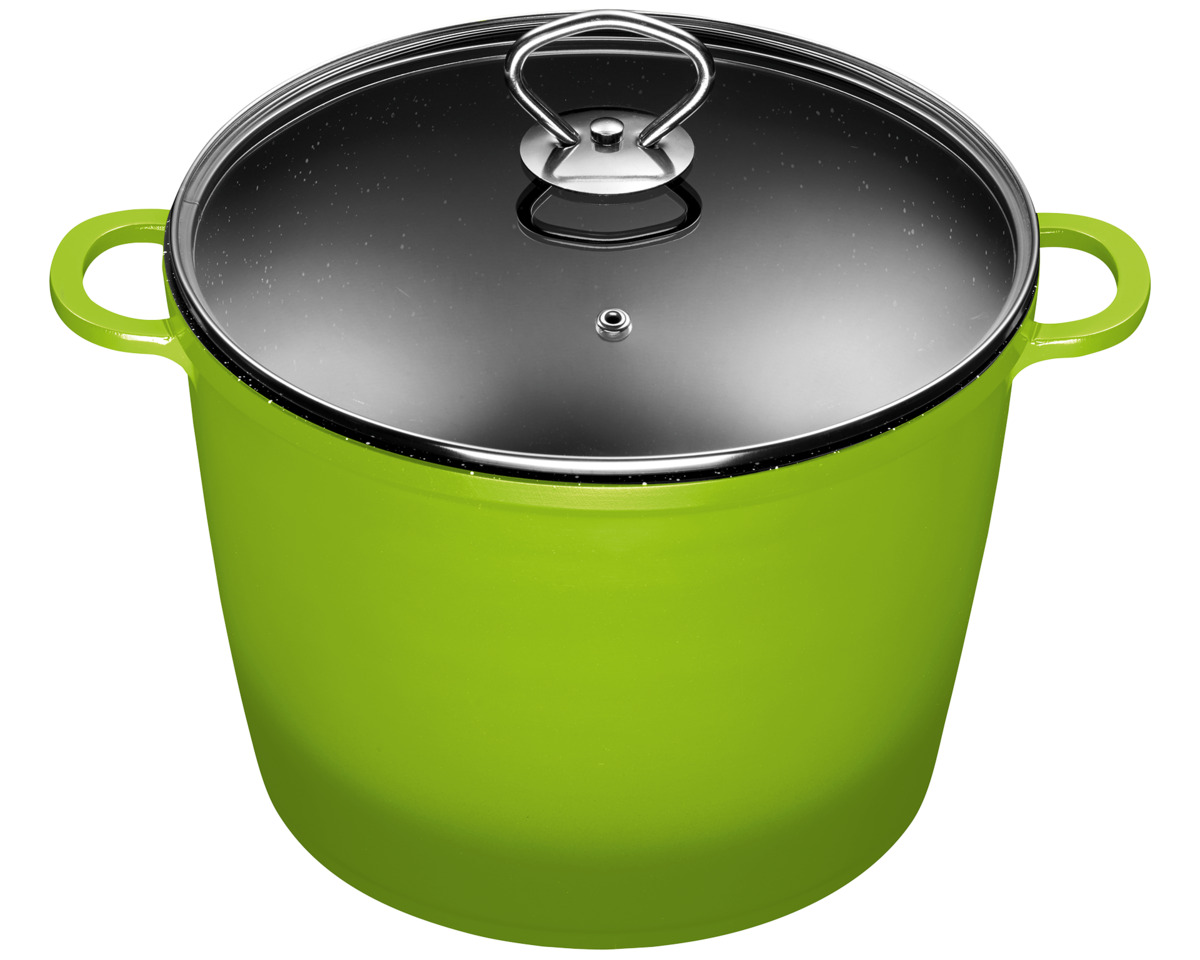 Bild 1 von KING »7L XXL« Kochtopf GRÜN, Aluguss, Induktion