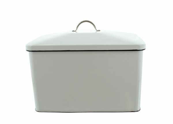 Bild 4 von HomeLiving Vorratsdose "Brot", emailliertes Metall, Schriftzug im Vintage Look, Küche
