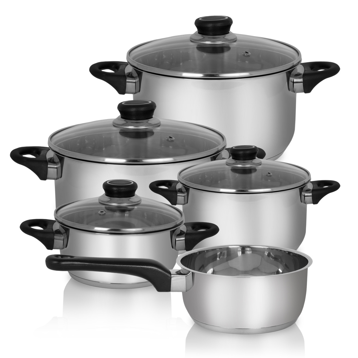 Bild 1 von Karl Krüger - Edelstahltopfset APOLLO, 5 tlg.