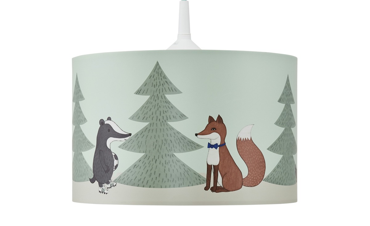 Bild 1 von Hängeleuchte  Wald grün Kunststoff Maße (cm): H: 18  Ø: [28.0] Geschenkideen