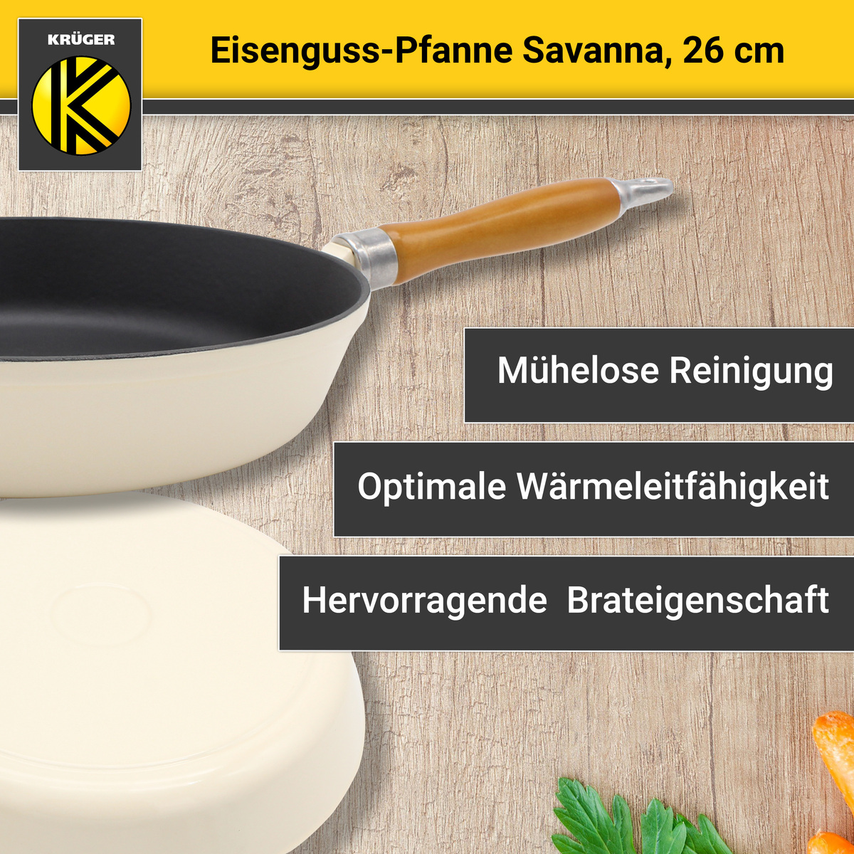 Bild 2 von Karl Krüger - Eisenguss Pfanne SAVANNA, 26 cm