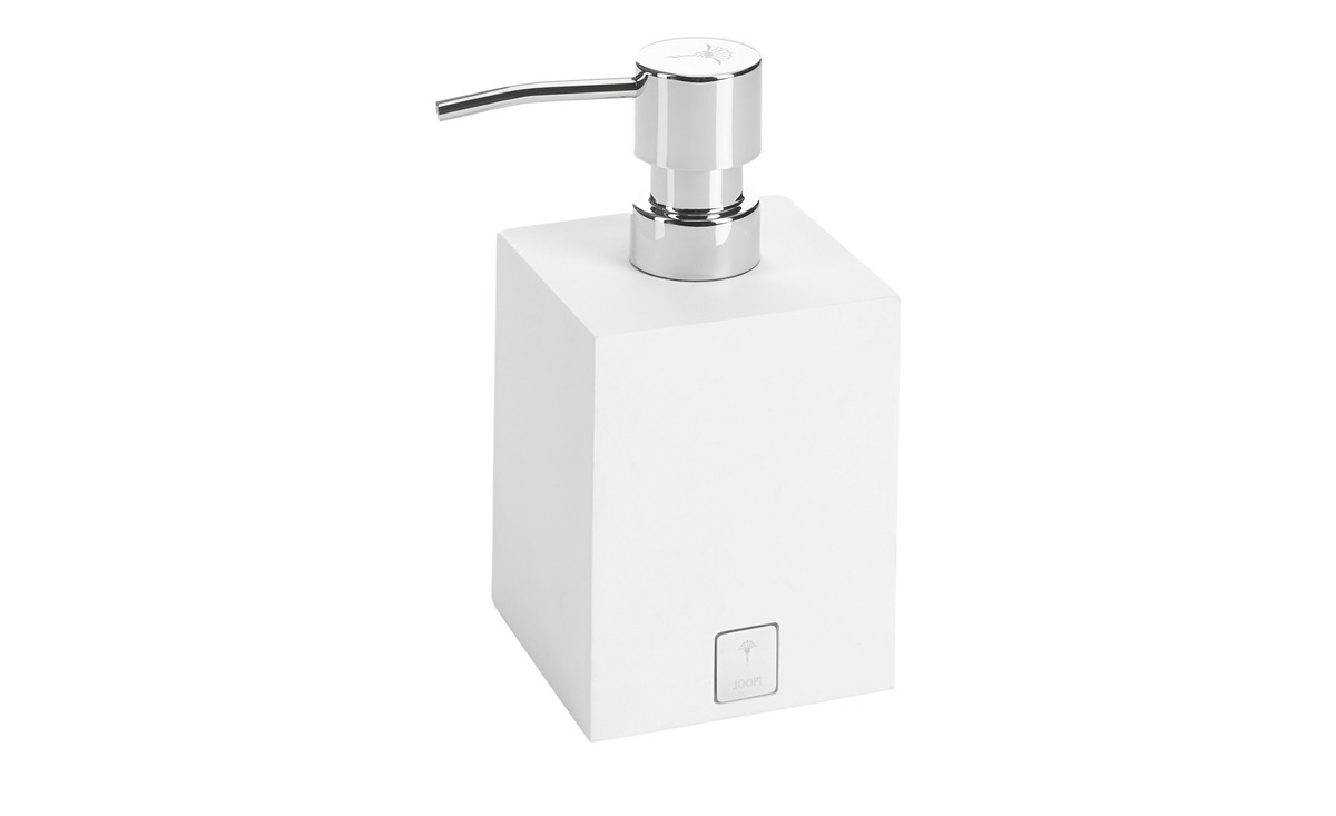 Bild 1 von JOOP! Seifenspender  JOOP! Bathline weiß Polyresin (Kunstharz), Metall, Kunststoff, Polyresin (Kunstharz), Metall, Metall, Kunststoff, Edelstahl, Edelstahl, Kunststoff Maße (cm): B: 7,5 H: