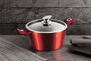 Bild 2 von Berlinger Haus BH/1256N Metallic Line Burgundy Kasserolle in Rot mit Deckel Topf Durchmesser 20 cm