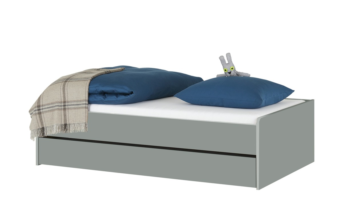 Bild 1 von Duobett  Grow Up grau Maße (cm): B: 127 H: 54,5 Jugendmöbel