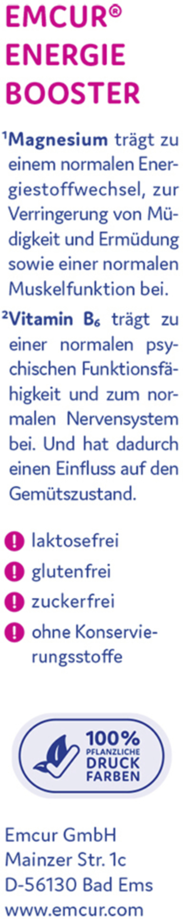 Bild 3 von Emcur Energie Booster Tabletten