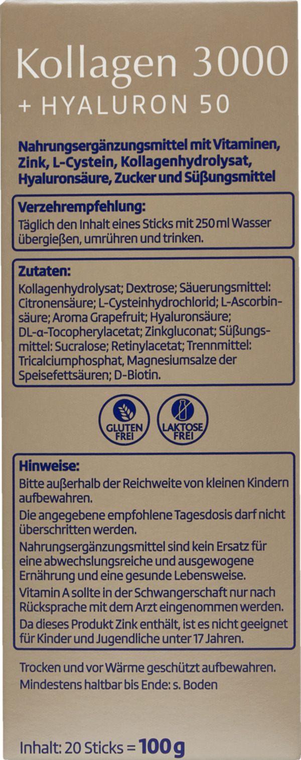 Bild 2 von altapharma Kollagen 3000 + Hyaluron 50 Sticks