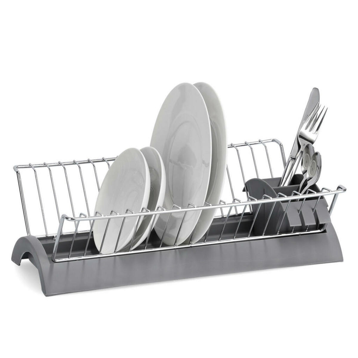 Bild 1 von Zeller Geschirrabtropfständer grau Metall B/H/L: ca. 24x14x42 cm