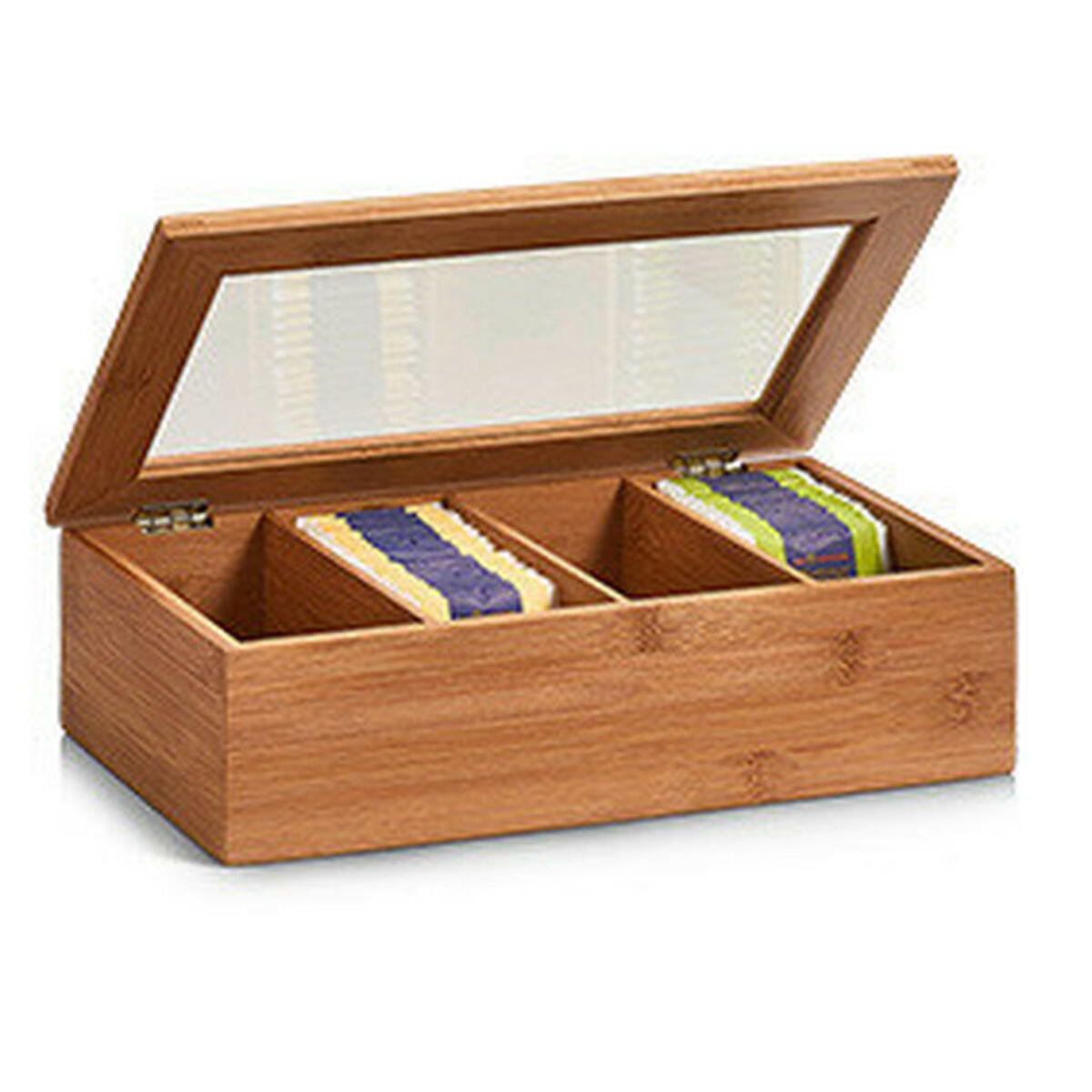 Bild 1 von Zeller Teebeutelbox natur Bambus B/H/L: ca. 20x9x33 cm