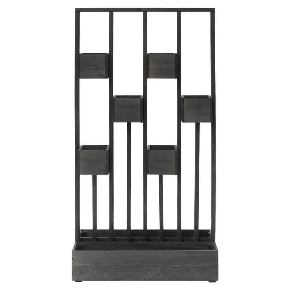 Bild 1 von Westmann Pflanzenwand Ulla dunkelgrau Holz B/H/L: ca. 45x170x90 cm