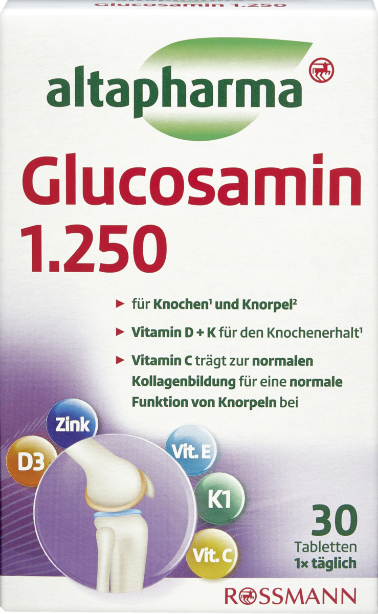 Bild 1 von altapharma Glucosamin 1.250 Tabletten