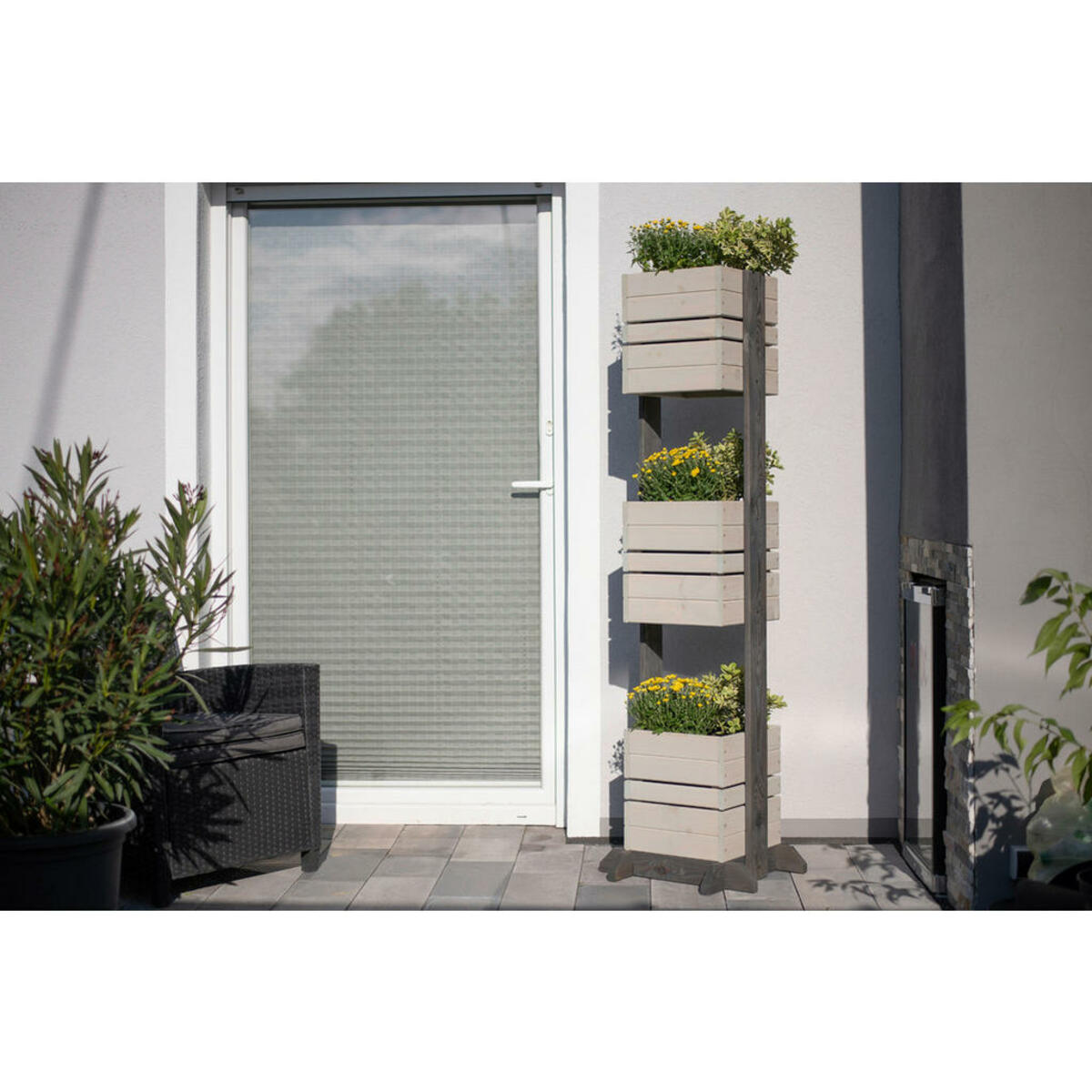 Bild 1 von Westmann Pflanzkübel Maja grau Holz B/H/L: ca. 50x170x50 cm