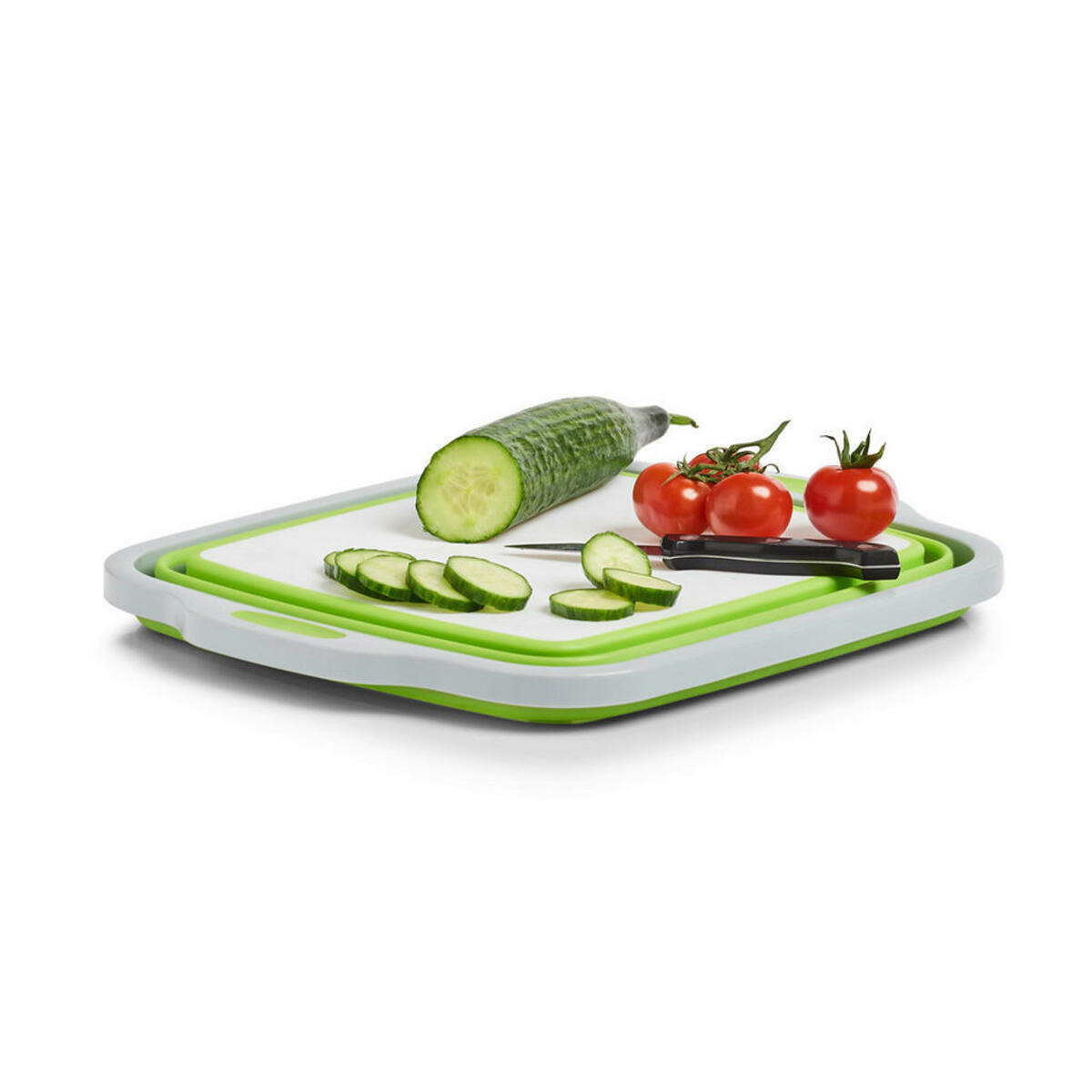 Bild 1 von Zeller Falt-Schüssel 2in1 hellgrau Kunststoff B/H/L: ca. 31,8x14,3x40 cm