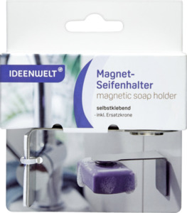 IDEENWELT Magnet-Seifenhalter silber