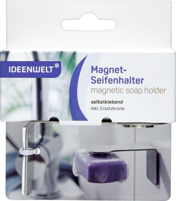 Bild 1 von IDEENWELT Magnet-Seifenhalter silber