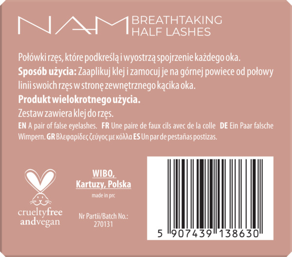 Bild 2 von NAM Breathtaking Half Lashes
