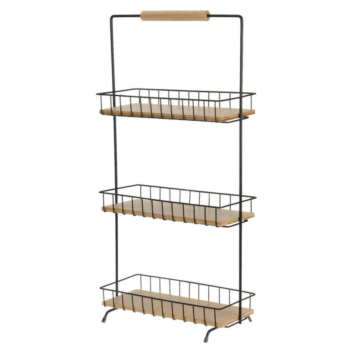 Bild 1 von Küchenregal schwarz Aluminium B/H/T: ca. 29,5x58x12,5 cm