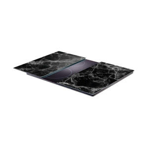 Zeller Herdabdeck-/Schneideplattenset Marmor Marmoroptik Glas B/H/L: ca. 30x0,8x52 cm
