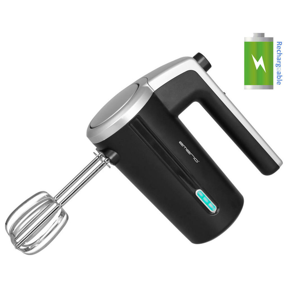 Bild 1 von Emerio Handmixer schwarz silber Kunststoff B/H/T: ca. 8x17x26 cm