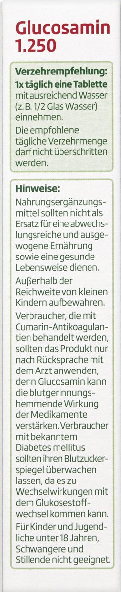 Bild 3 von altapharma Glucosamin 1.250 Tabletten