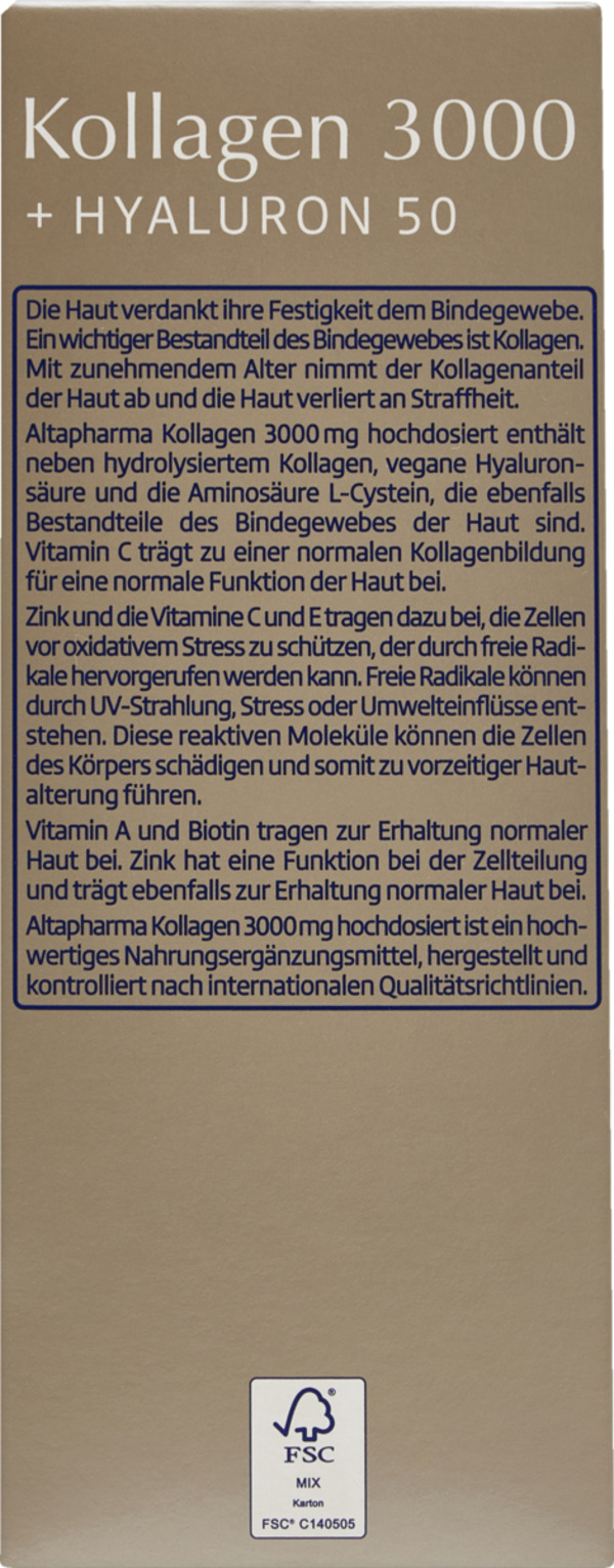 Bild 3 von altapharma Kollagen 3000 + Hyaluron 50 Sticks