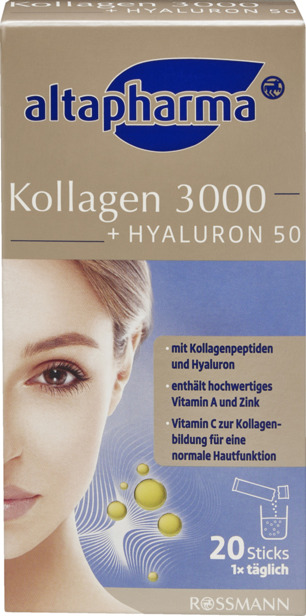 Bild 1 von altapharma Kollagen 3000 + Hyaluron 50 Sticks