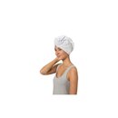 Bild 1 von PANA® Haarturban aus 100% Baumwolle I mit Knopfverschluss I Handtuch Turban I Haar-Handtuch I ca. 70x26cm I in versch. Farben... Weiss