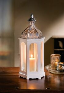 HomeLiving Laterne "Marrakesch" Licht, Schein, stimmungsvolle Dekoration Flamme