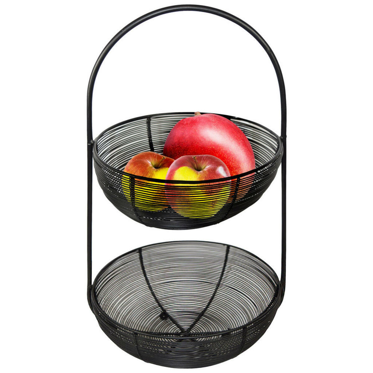 Bild 1 von Obstkorb schwarz Metall B/H/L: ca. 26,5x46x26,5 cm