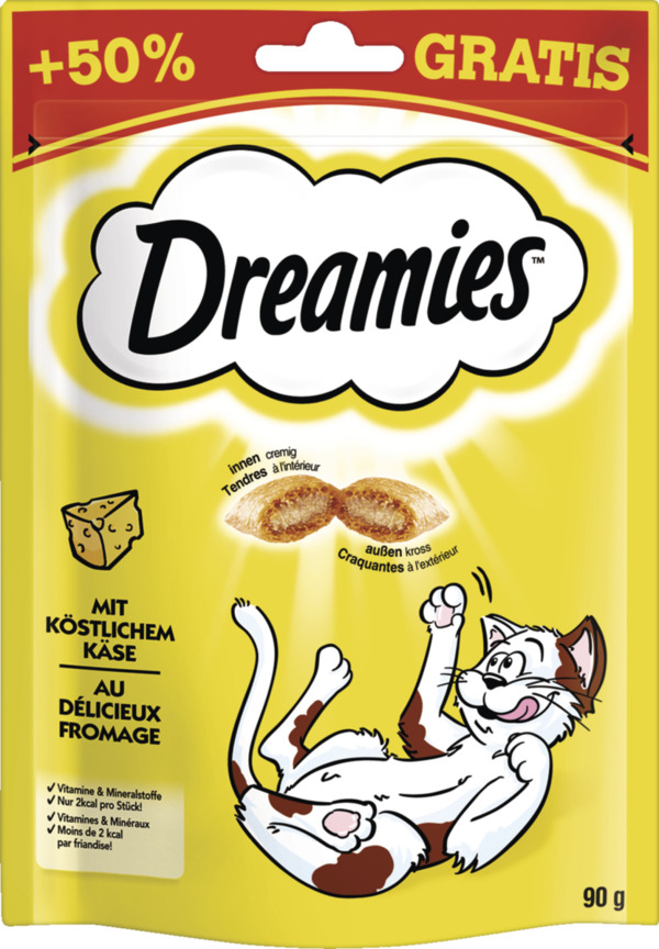 Bild 1 von Dreamies mit köstlichem Käse 1.43 EUR/100 g (6 x 90.00g)