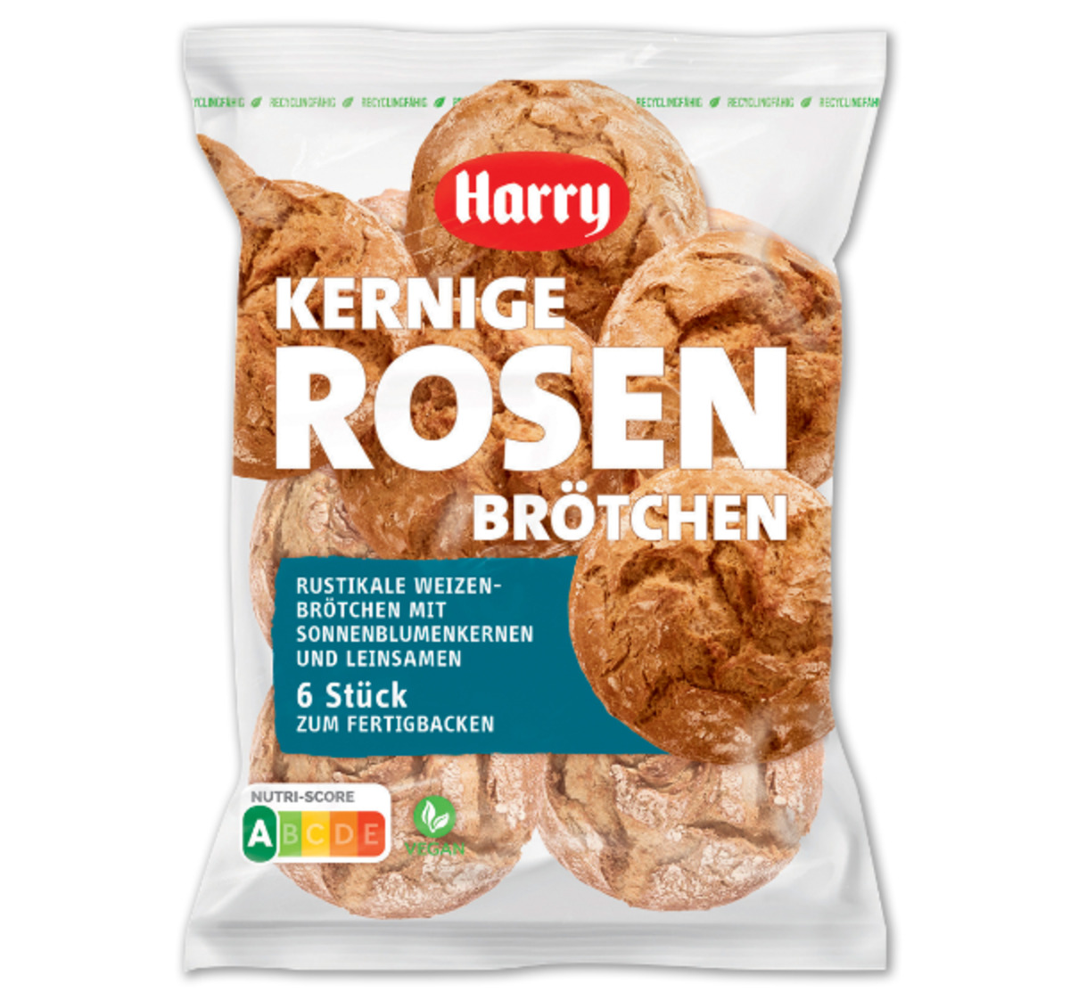 Bild 1 von HARRY Rosenbrötchen hell & kernig*