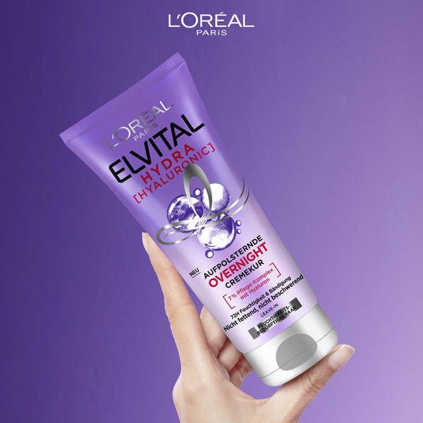 Bild 3 von L’Oréal Paris Elvital Hydra [Hyaluronic] aufpolsternde Overnight Cremekur