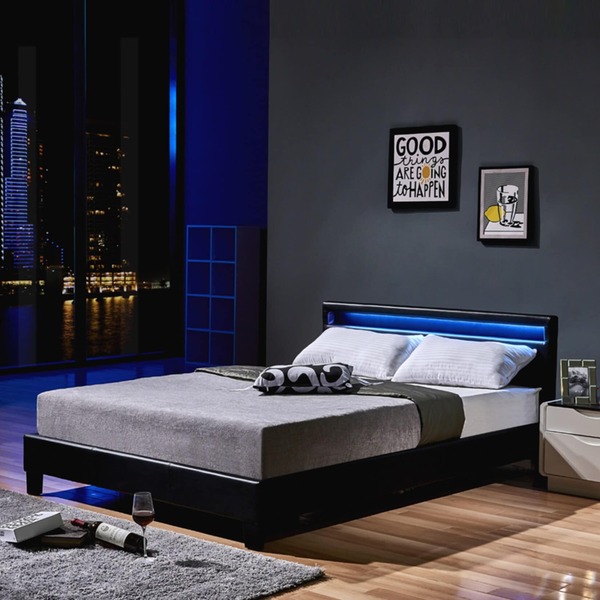 Bild 1 von Home Deluxe LED Bett Astro inkl. Matratze versch. Größen und Farben
