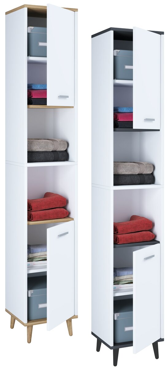 Bild 1 von VCM Holz Badmöbel Stand Badregal Badezimmer Badschrank Hochschrank Landos