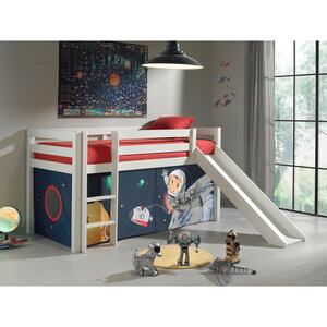 Vipack Furniture Spielbett Spaceman mit Rutsche, weiß