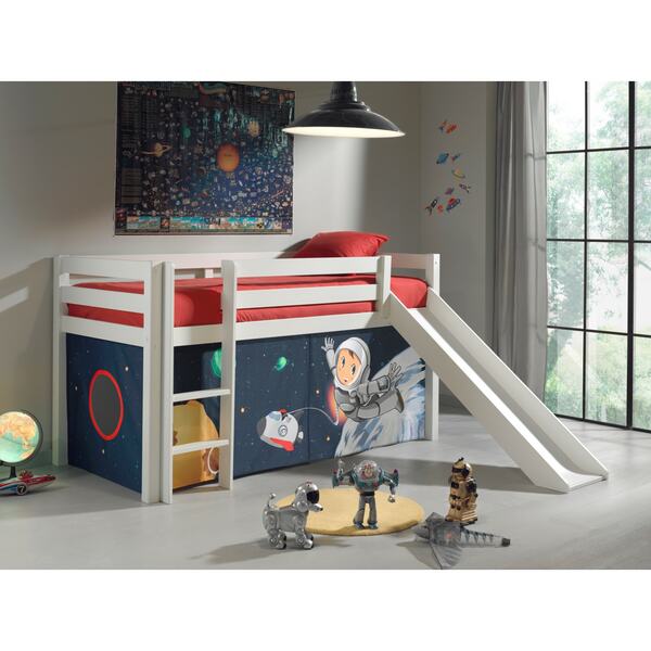 Bild 1 von Vipack Furniture Spielbett Spaceman mit Rutsche, weiß