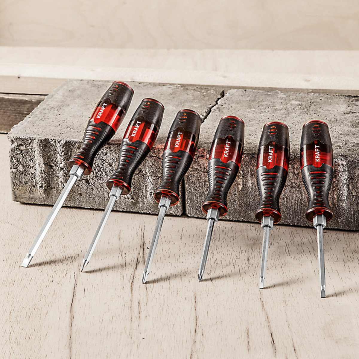 Bild 1 von Kraft Werkzeuge Meißel-Schraubendreher 6tlg.