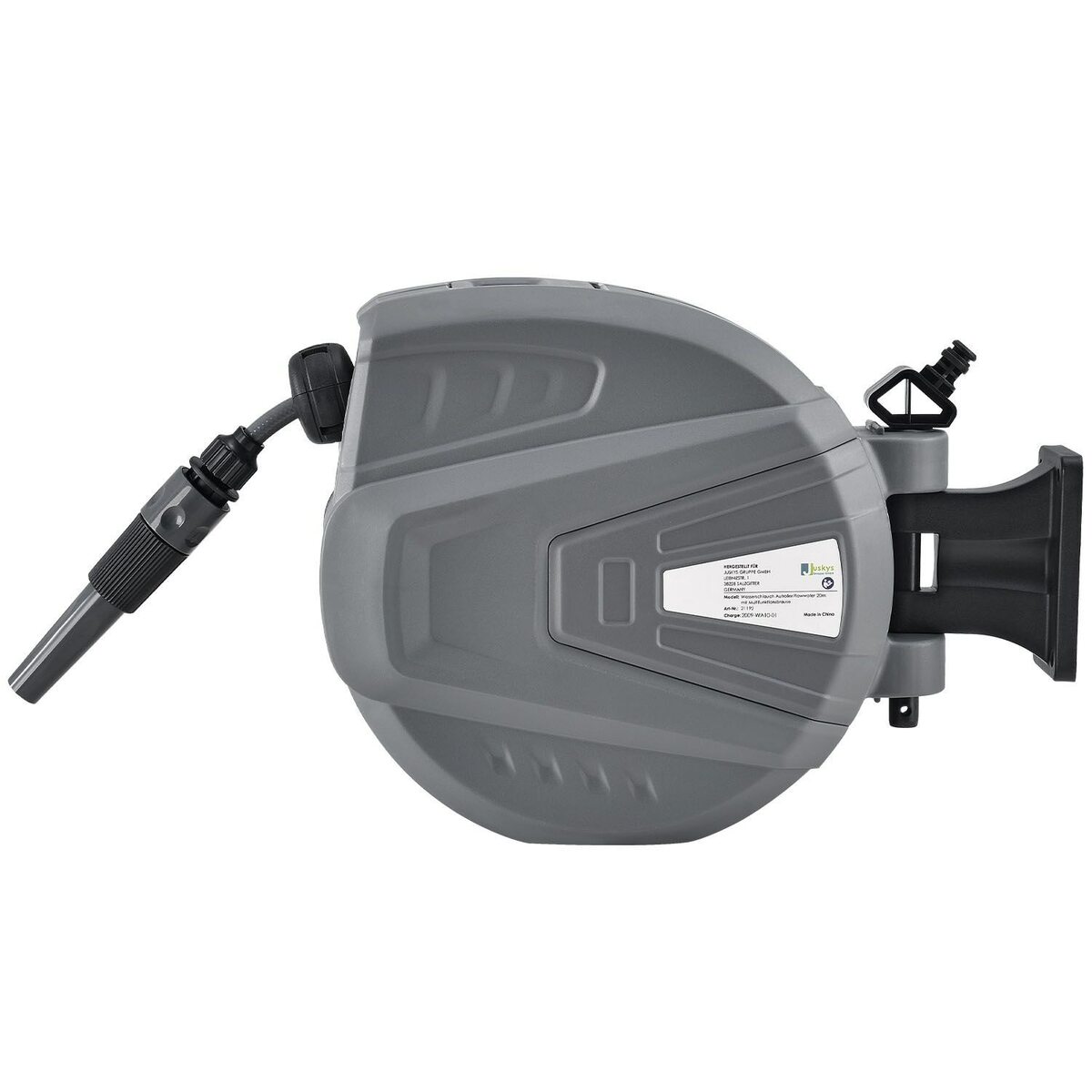 Bild 1 von Schlauchtrommel Flowwater 20 m – Schlauchbox mit flexibler Wandhalterung & Aufrollautomatik | Juskys