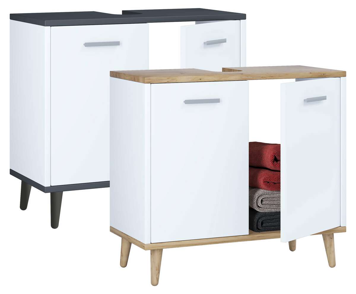 Bild 1 von VCM Badmöbel Badunterschrank Waschbeckenunterschrank Badezimmer Schublade Landos