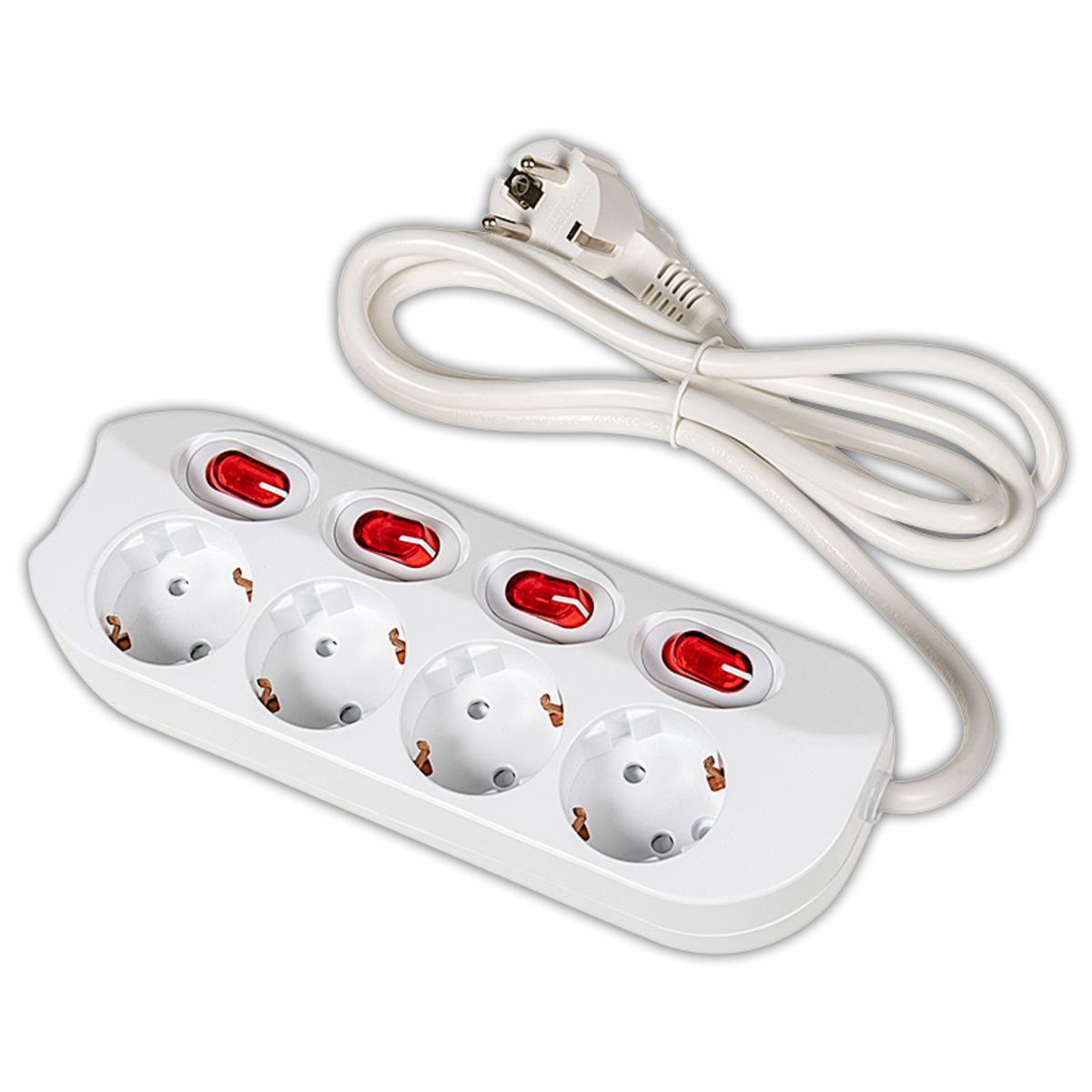 Bild 1 von Powertec Electric 4-fach Steckerleiste