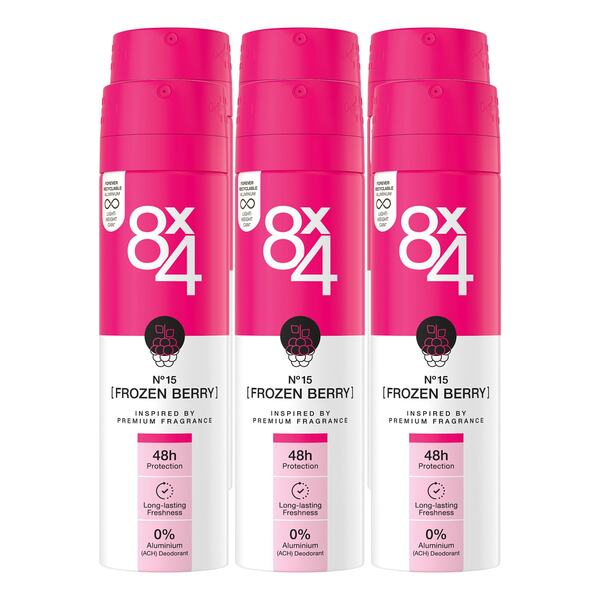 Bild 1 von 8x4 Deospray Frozen Berry 150 ml, 6er Pack