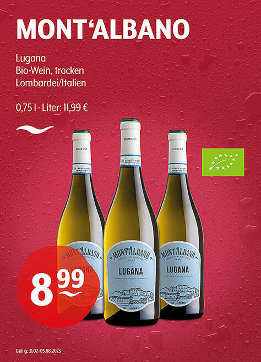 Bild 1 von MONT'ALBANO Lugana
Bio-Wein, trocken
Lombardei/Italien